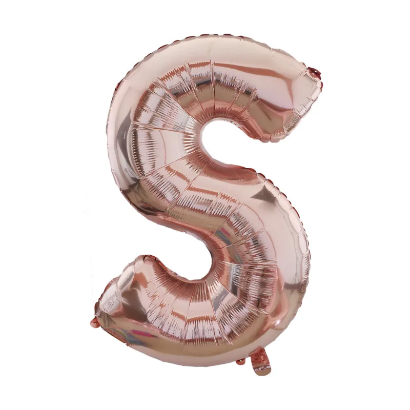 rose gold 1 шт., 40 дюймов, A-Z, розовое золото, фольга, гелиевые шары с буквами, большие надувные шары для свадьбы, дня рождения, вечеринки, декор для детского душа - Цвет: rose gold