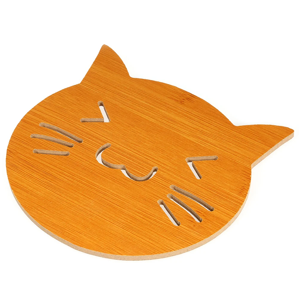 Милый деревянный коврик для стола бамбуковый столовой кухни термостойкий Коврик