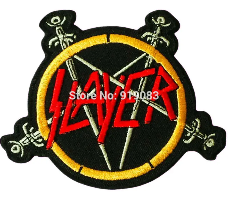 Металлическая нашивка с логотипом Slayer Thrash Death тяжелая металлическая музыка ткань