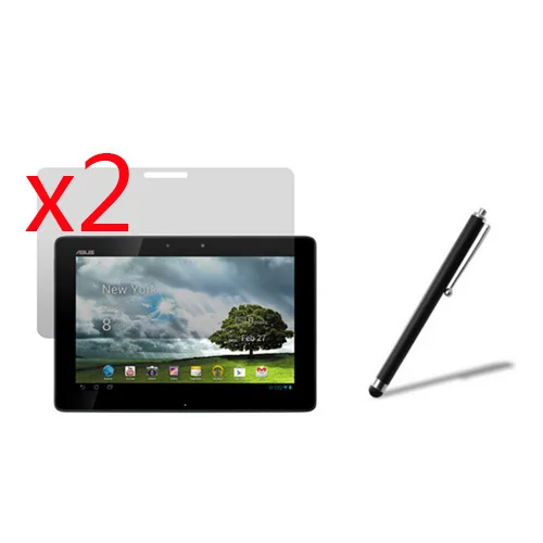2x пленка + чистая ткань 1x Стилус прозрачная защитная для ЖК-экрана Asus Eee Pad Transformer