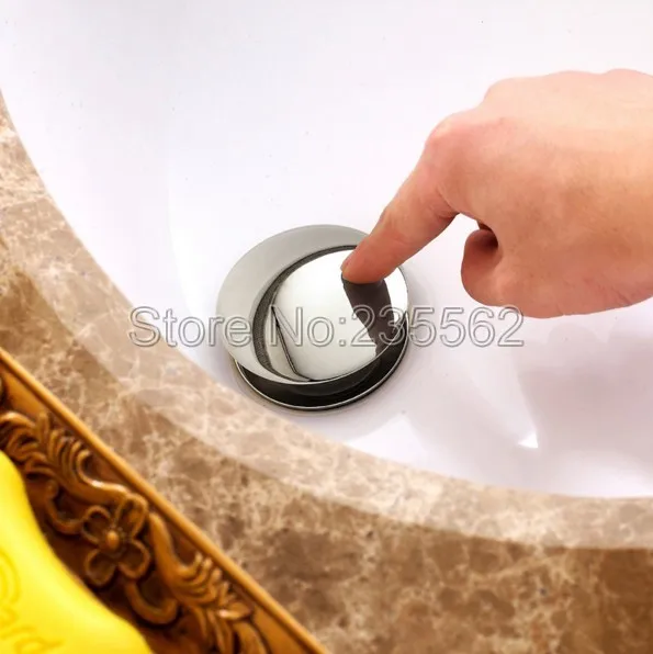 Современная хромированная латунная отделка большой круглый колпачок