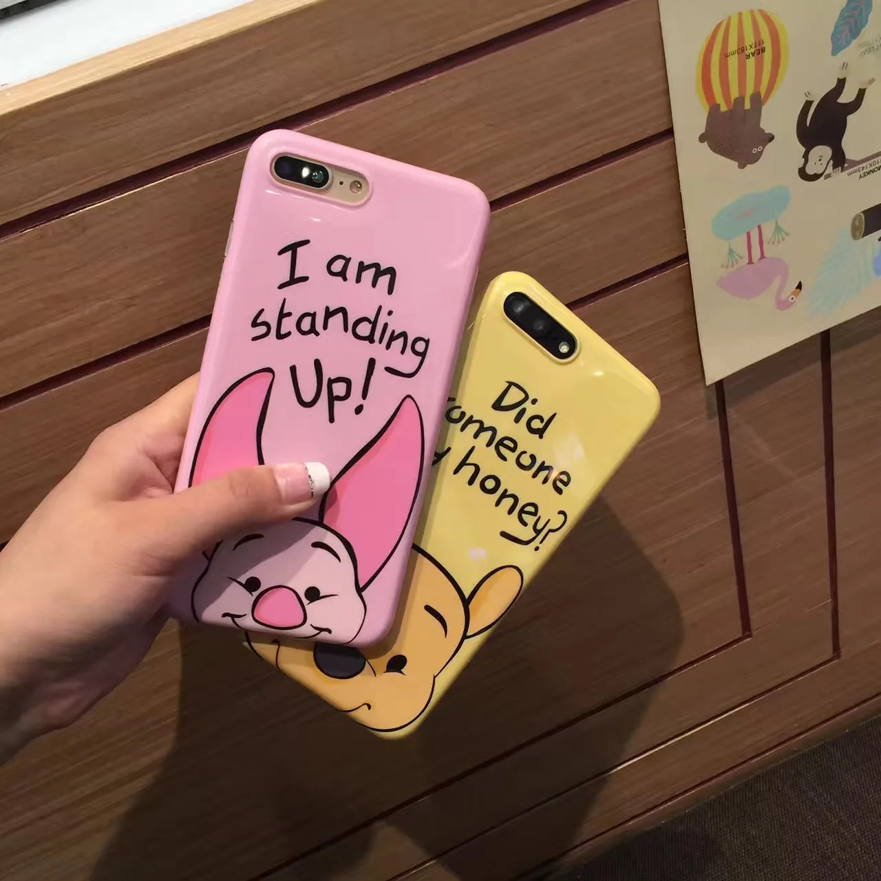 Новый мультфильм Винни Дональд Дак мягкая IMD чехол для iPhone 6 6s 7 Plus Микки и Минни