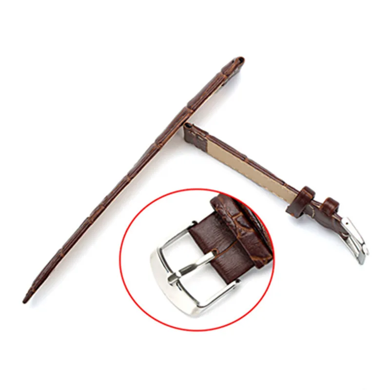 8 10 12 14 15 16 17 18 19 20 mm Genuine leather watchband watch belt strap wristwatches band  female red white black