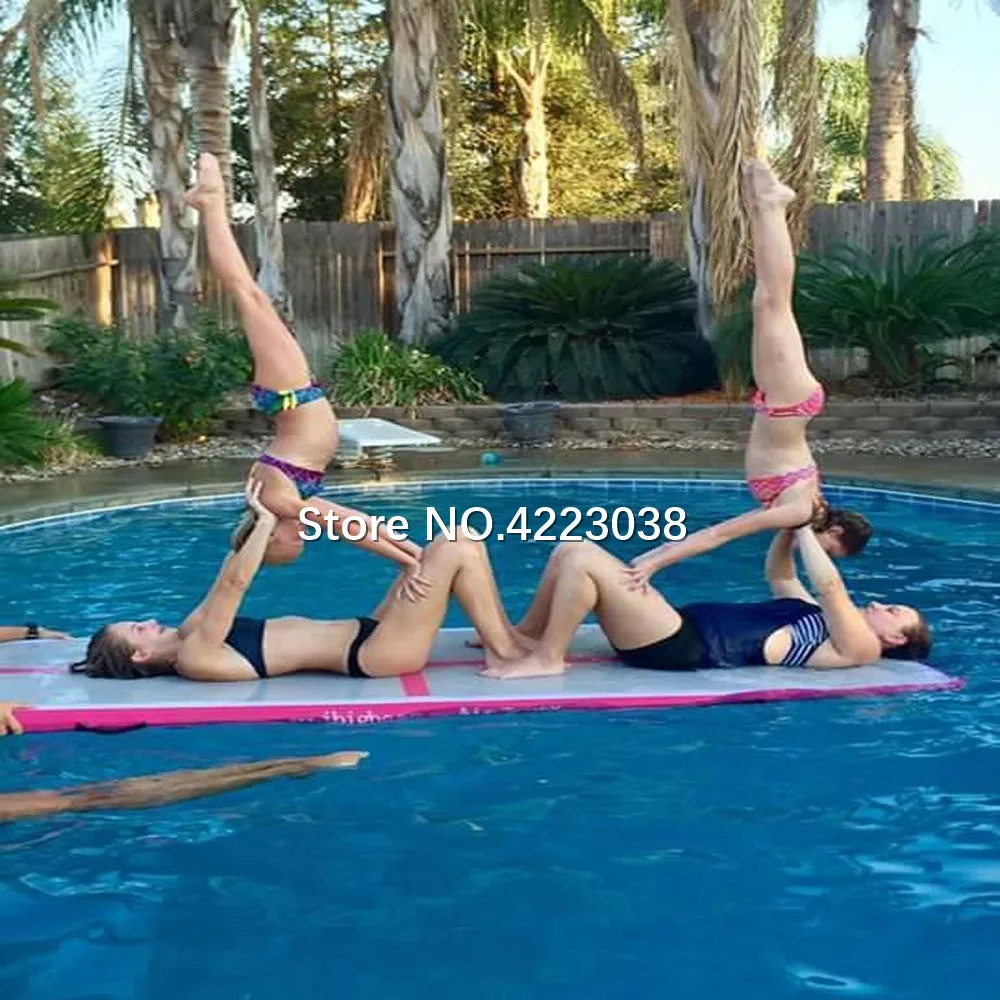 Дешево Надувная барабанная дорожка, батут, воздушный матрас, надувная воздушная машина для детей с бесплатным насосом