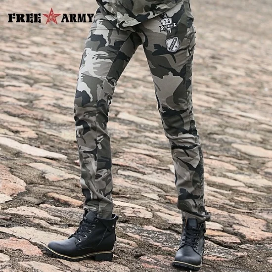 Camouflage Новые женские камуфляжные эластичные брюки, дамские облегающие модные брендовые камуфляжные размера плюс повседневные Стрейчевые узкие брюки женские спортивные штаны джоггеры - Цвет: Camouflage