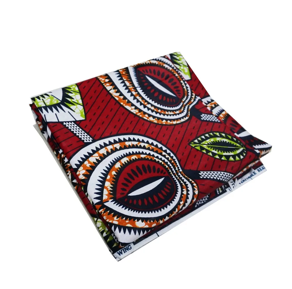 Восковая ткань воск tissu africain Анкара Ткань 6 ярдов Высококачественная вощеная с