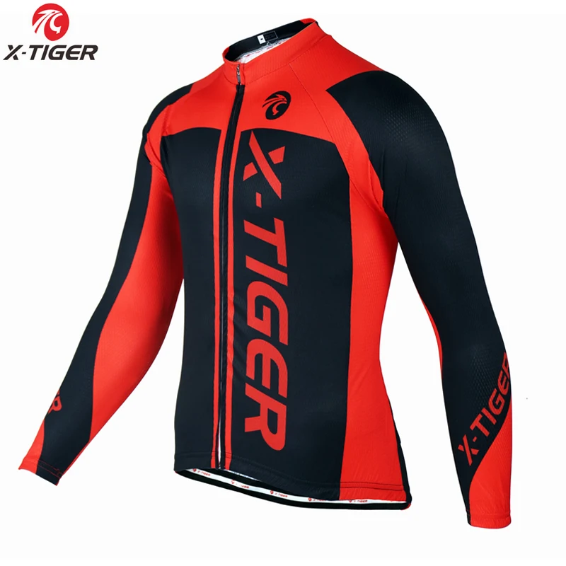 Winter Bike Jerseys X-Tiger зимняя одежда для велоспорта, одежда для горного велосипеда, Майо Ropa Ciclismo Invierno, термо флисовая одежда для горного велосипеда, Джерси для велоспорта - Цвет: Winter Bike Jerseys
