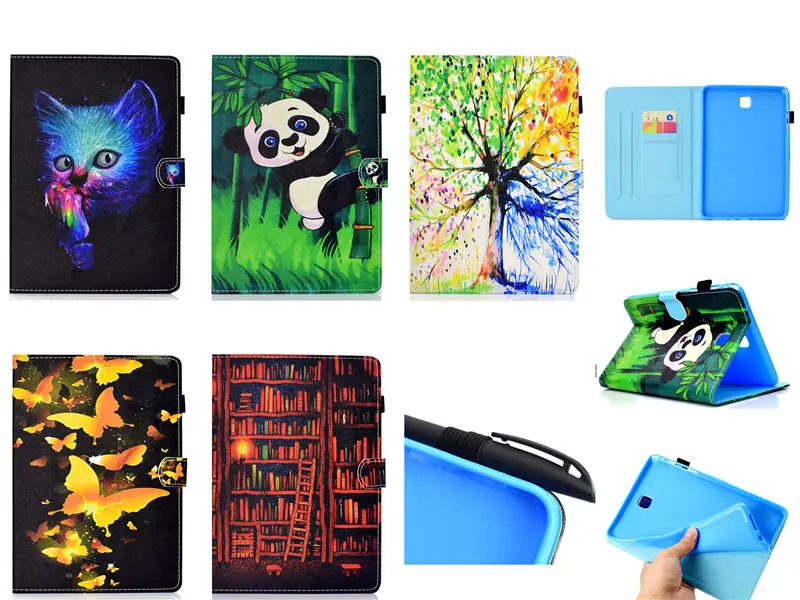Чехол для samsung Galaxy Tab 8,0 дюймов T350 T355 P350 P355 SM-T350 Чехол Smart Case Panda бабочка принципиально Tablet стенд Shell