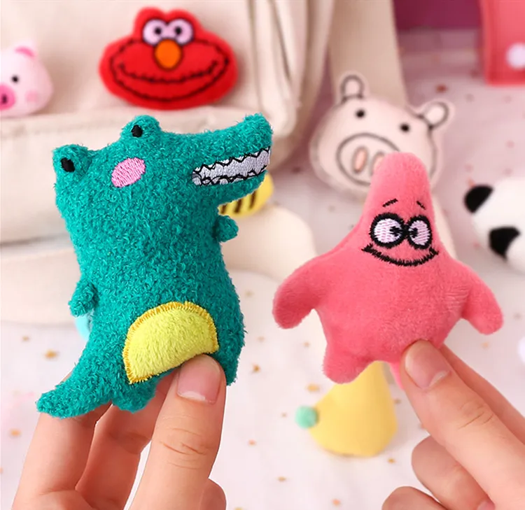 Japanese Cartoon Cute Brooth Plush Doll Bag Accessories Decoration Bear Dog Pig Panda Pin Girl Badge | Игрушки и хобби