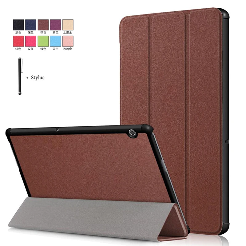 Чехол для Huawei MediaPad T5 AGS2 W09/L09/L03/W19 10 1 дюйма кожаный флип чехол с подставкой и