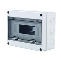 8 way plastic electrical distribution box waterproof mcb box panel mounted distribution box ht series