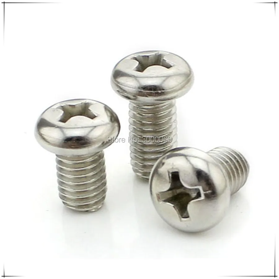 M1.0 M1.2 M1.4 M1.6 нержавеющая сталь 304 A2 Micro Small Corss встраиваемые Phillips круглые винты с