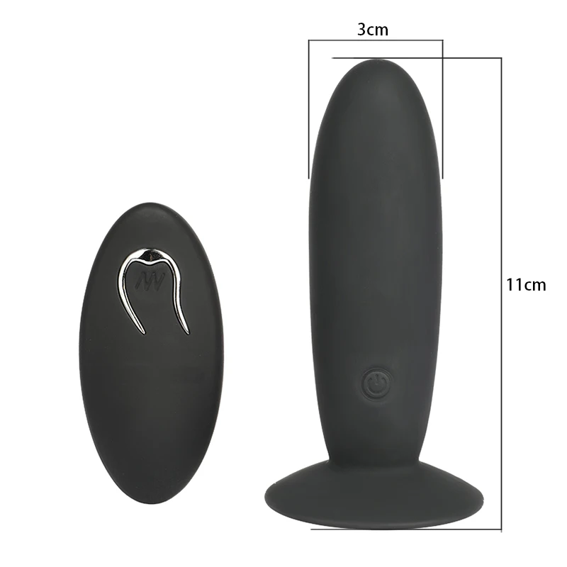 12 скоростной беспроводной USB Перезаряжаемый Гладкий Анальная пробка Вибратор