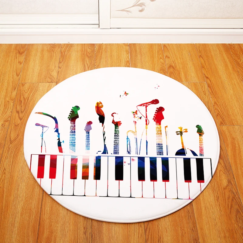 Note Key круглый ковер Детская игровая палатка гимнастический коврик спальня