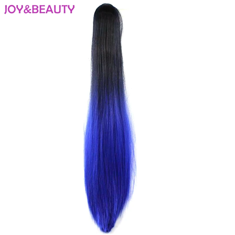 Длинные прямые синтетические накладные волосы JOY & BEAUTY конский хвост 24 дюйма