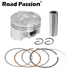 Запчасти для двигателя мотоцикла STD + 25 + 50 размер отверстия цилиндра 56,00 мм  56,50 мм поршни и кольца комплект для Yamaha FZ400 FZ 400 поршневое кольцо