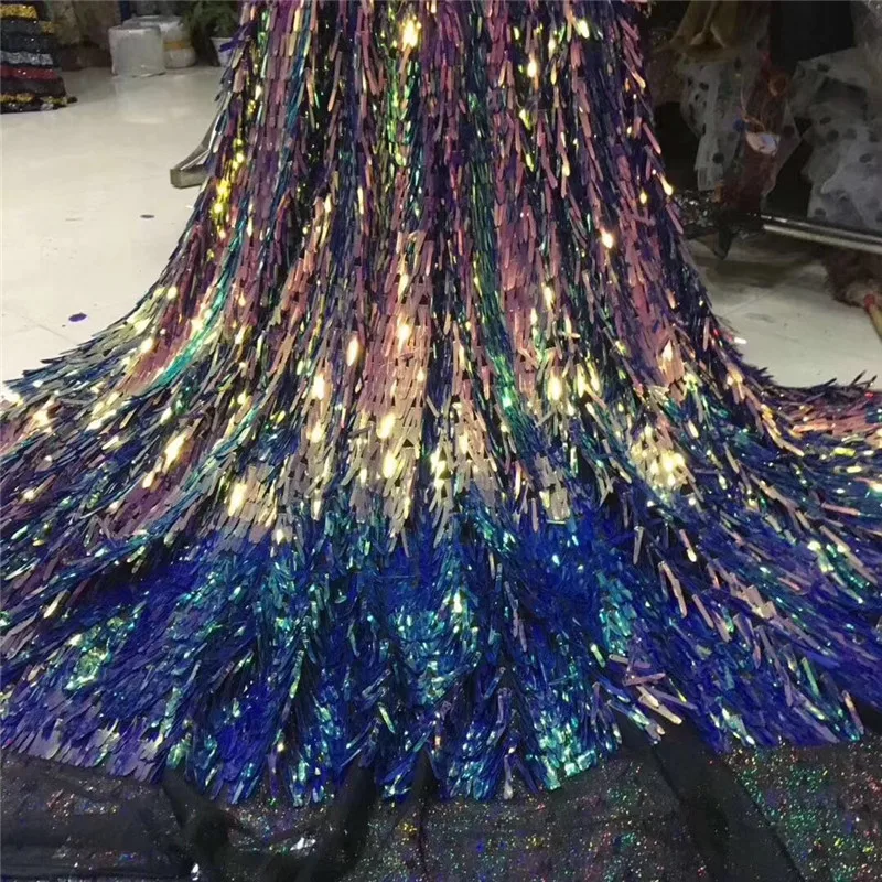 

2018 Fashion Sequins African Swiss Voile Lace Fabric High Quality 3D Sequins Lace Embroidery African Lace Fabric For Wedding