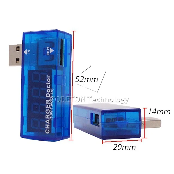 Портативный цифровой вольтметр kebidu USB измеритель напряжения и силы тока с