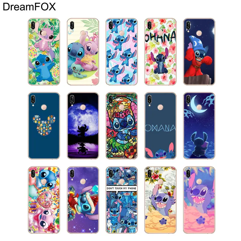 DREAMFOX L337 милый мультяшный Ститч Мягкий ТПУ силиконовый чехол для huawei Honor 6A 6C 7X9 10 P20