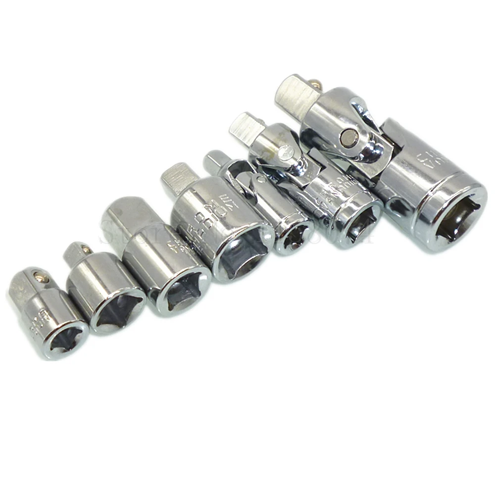 3 шт. 1/4 &quot3/8&quot 1/2 &quotуниверсальный шарнир набор 4 квадратных храповик розетки +