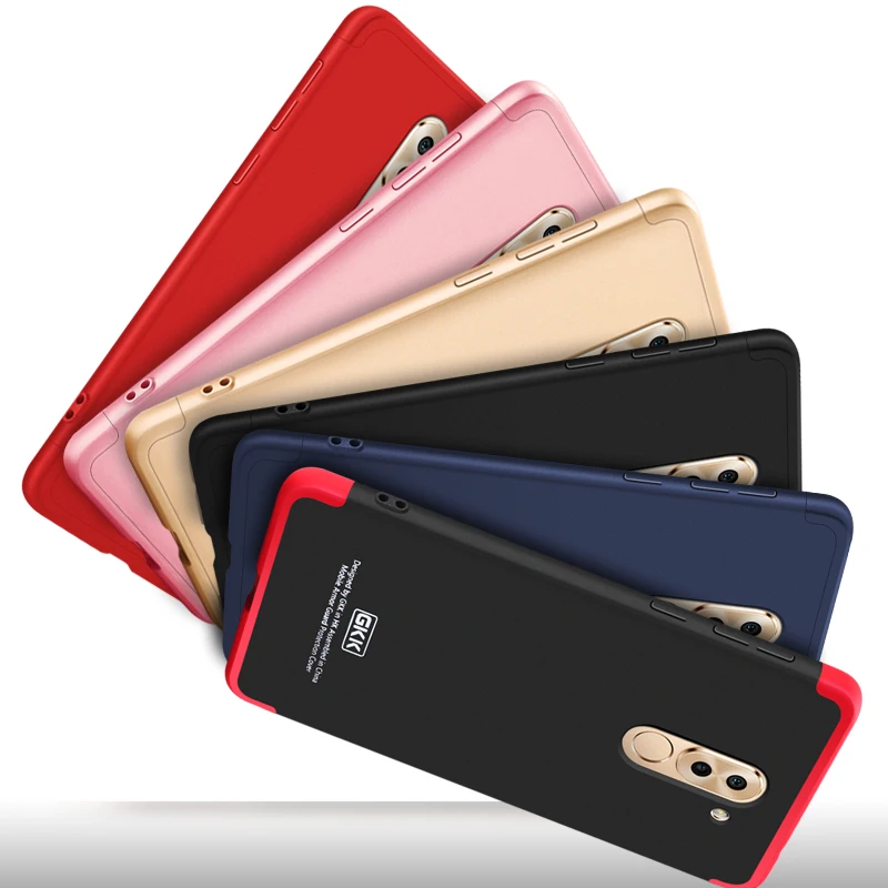 Чехол GKK для Huawei honor 6X edge 3 в 1 защитный жесткий матовый Простой деловой