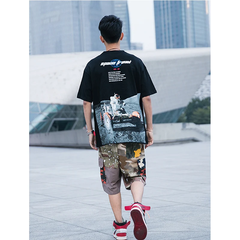 HFNF Мужская футболка повседневные футболки уличная 2019 хип хоп Harajuku стиль короткий