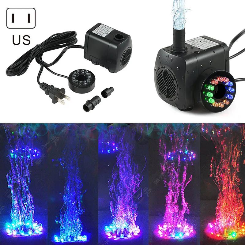 Лидер продаж 12 светодиодов погружной водяной насос 15 Вт 1 5 м л/ч бесшумный прочный