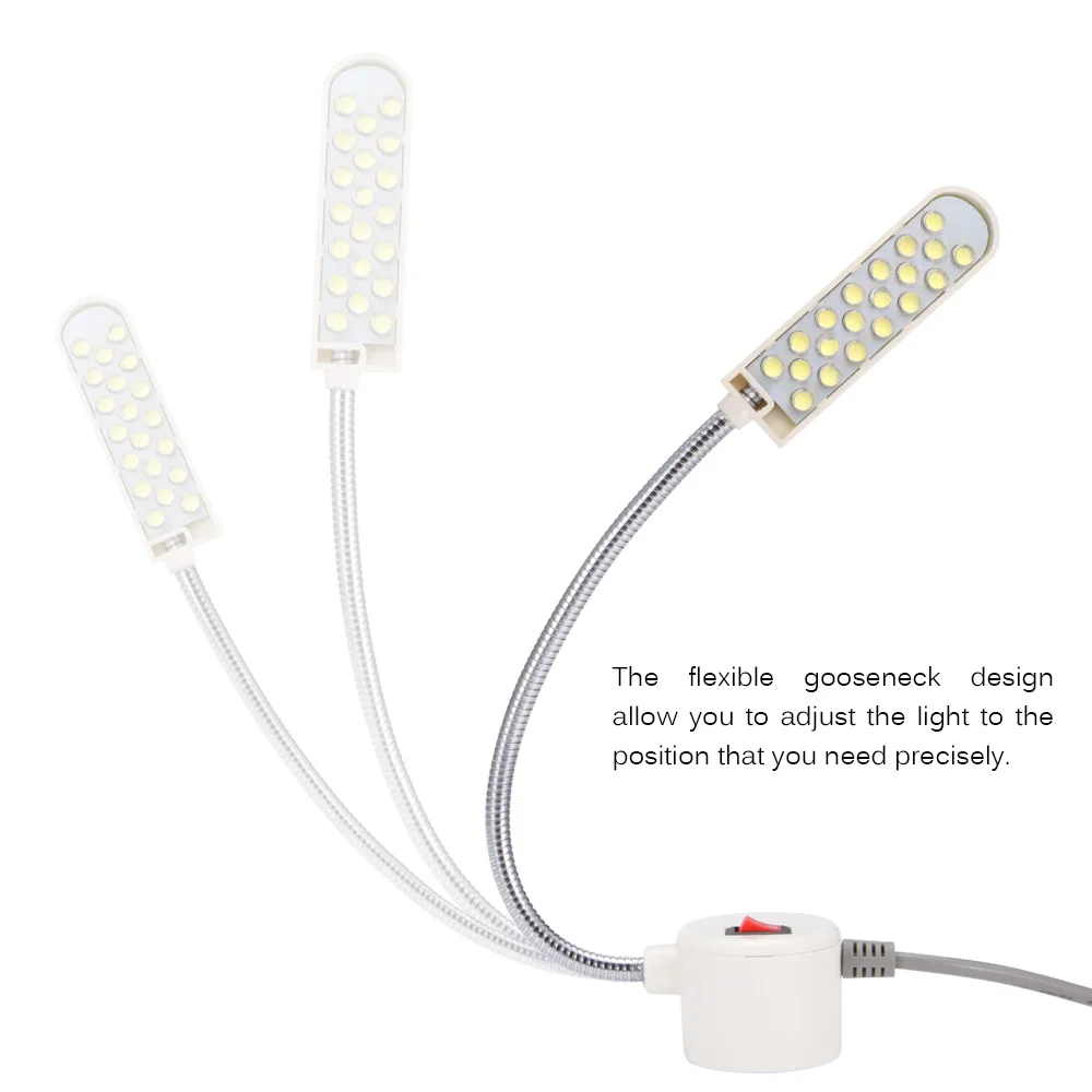 12/20/30LED Портативный светильники для швейной Машинки с магнитным креплением для швейной машины лампа на гибкой ножке для всех светильники для швейной машинки Инж
