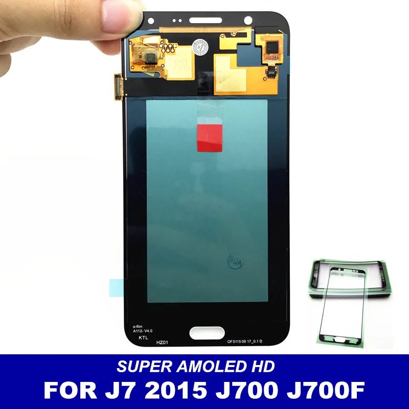 AMOLED ЖК-дисплей Замена для samsung Galaxy J7 J700 SM-J700F J700H J700M J700H/DS сенсорная установка преобразователя экрана