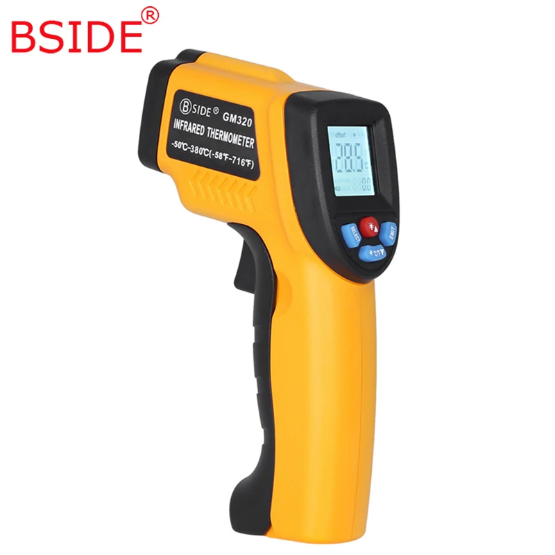 BSIDE цифровой GM320 Бесконтактный лазерный инфракрасный термометр с
