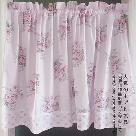 Бесплатная доставка хлопковая ткань свежие занавески для деревенской кухни