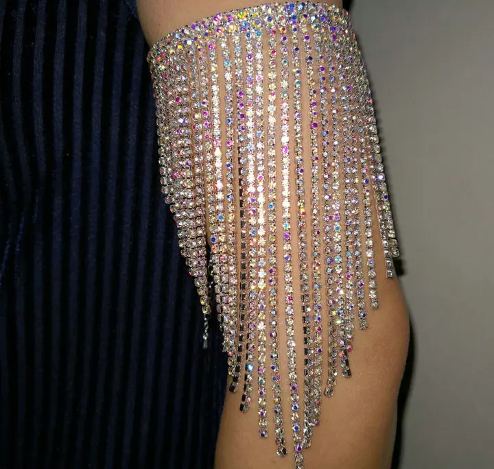 Стразы Кристалл браслет стразы рука AB Красочные ювелирные изделия для тела