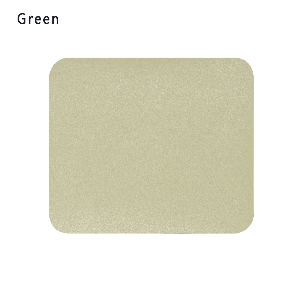 green Противоскользящий коврик для мыши, кожаный игровой коврик для мыши, настольная Подушка, универсальная удобная для дома, офиса, ноутбука, ПК, MacBook - Цвет: green