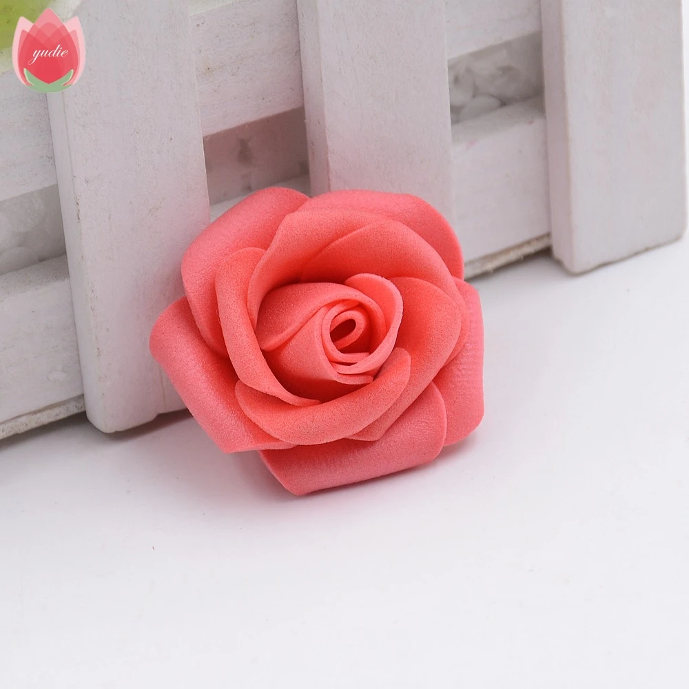 Wholesale 100pcs 4cm Foam Rose Handmade Artificial Flowers For Wedding Home Decoration Mariage Flores Rosa Scrapbooking Craft | Дом и сад