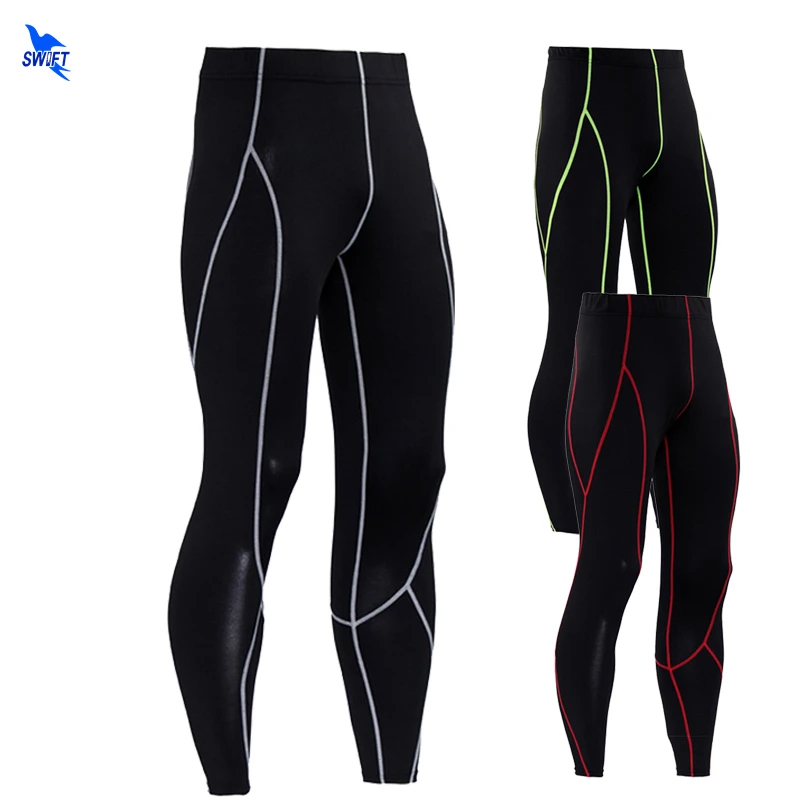 Base Layer Fitness Mens Running Tights Elastic Compression Sports Leggings Quick Dry Ankle Length Gym Pants Sportswear Clothing