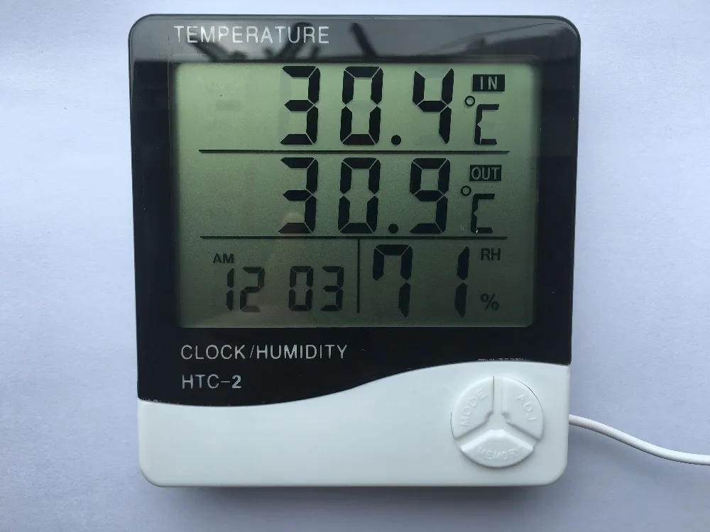 Цифровой ЖК-термометр измеритель влажности профессиональная Метеостанция