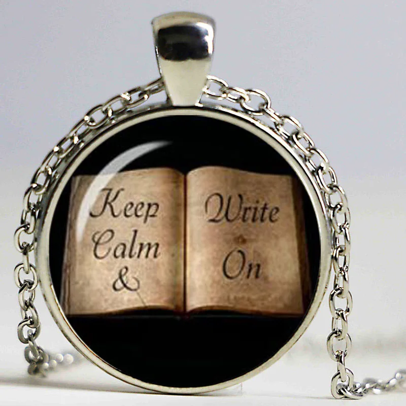 Ожерелье с кабошоном для влюбленных Подарочная книга вдохновляющими цитатами