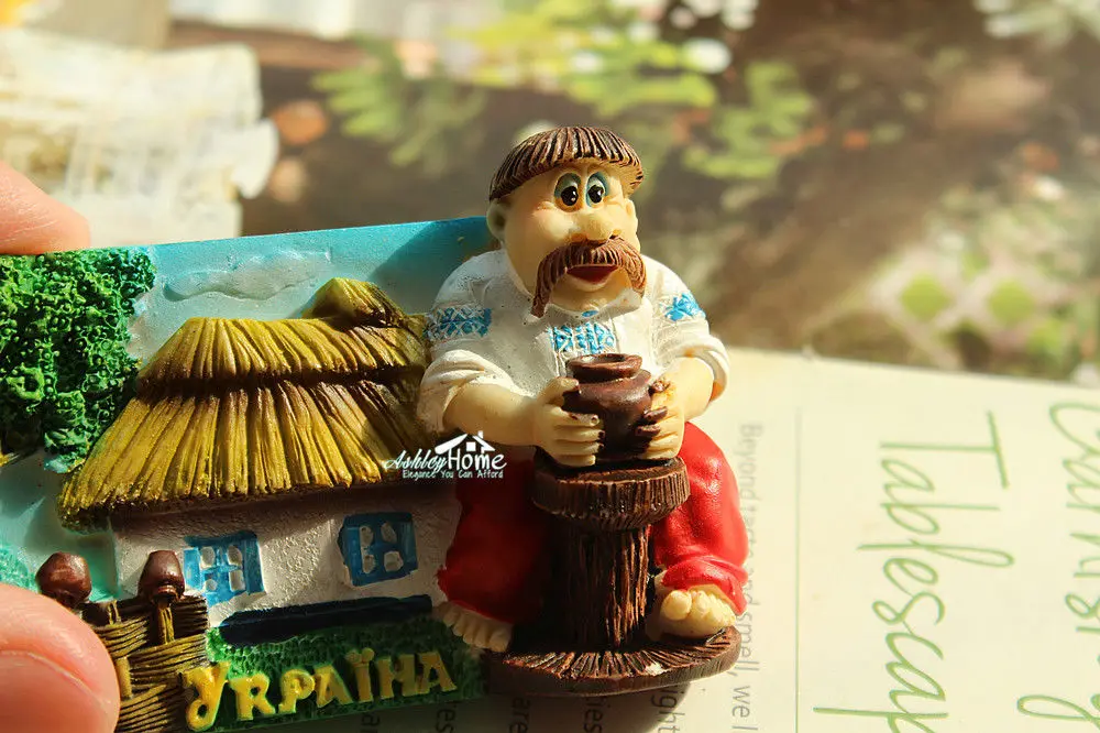 Украина туристический сувенир 3D смолы магнит на холодильник ремесло идея