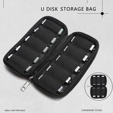 Защитный чехол для хранения USB прочный органайзер для путешествий флеш-накопители на молнии портативный ударопрочный держатель пылезащитный u-диск сумка