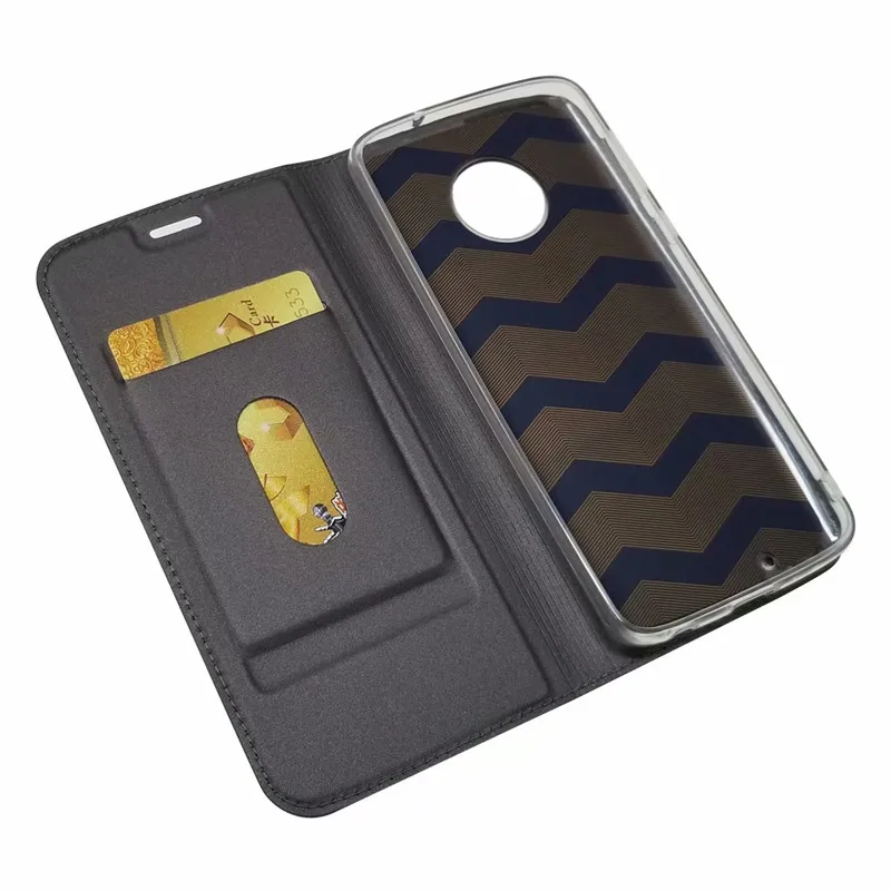 Чехол для Motorola Moto G5S Plus G6 ультратонкий Магнитный Флип кошелек из искусственной