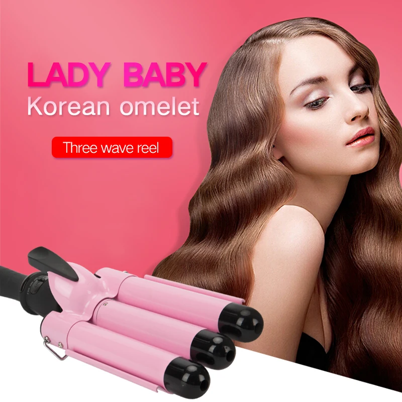 Щипцы для завивки волос керамические 110 220 В|triple barrel hair curler|triple barrelhair curler |