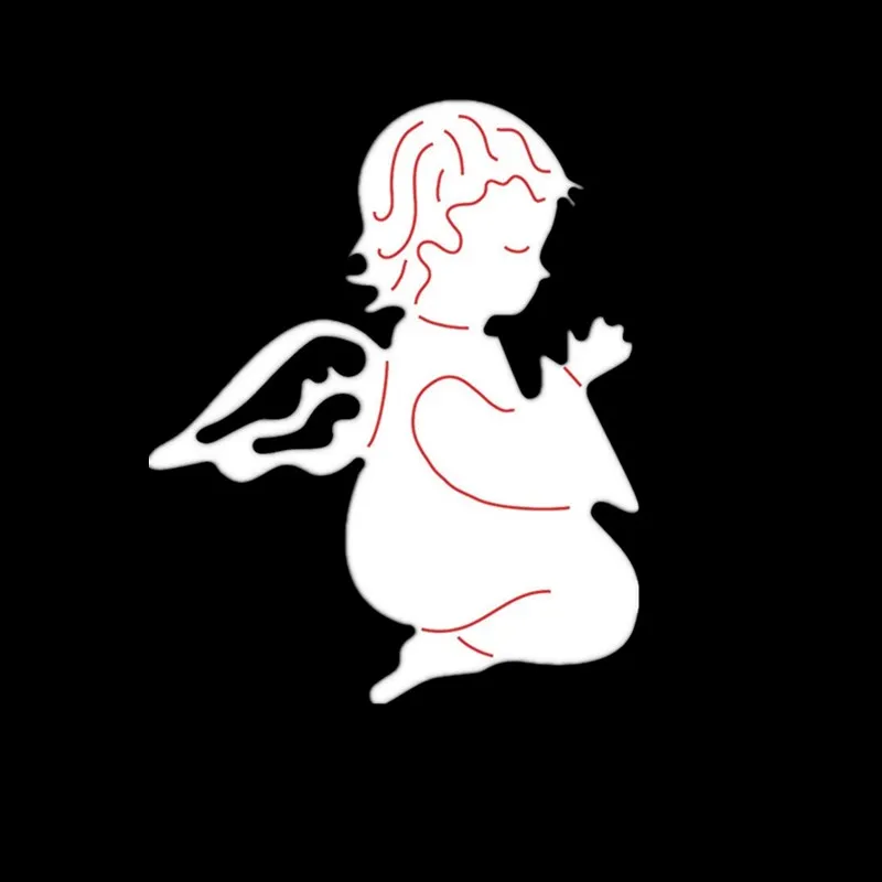 Hello Cute Baby Angel Car Heart Shoe металлические штампы трафареты для сделай сам Скрапбукинг