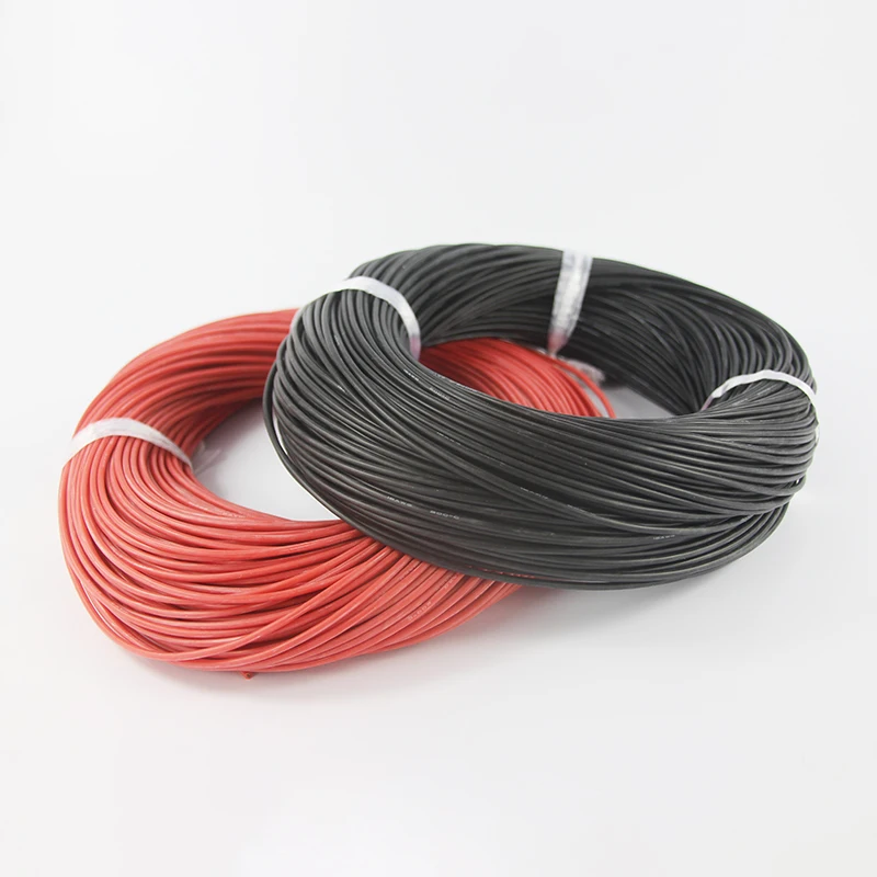 20 м/лот 10 метров красный + черный 18AWG 20AWG 22AWG 24AWG 26AWG термостойкий мягкий силиконовый