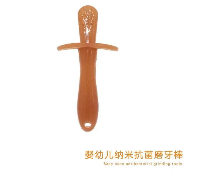 Зубная щетка для ухода за зубами детей Пищевая силиконовая зубная прорезывания