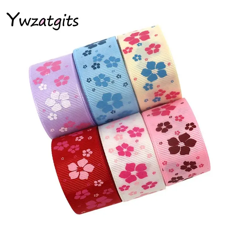 Ywzatgits 6 ярдов мульти вариант корсажная/атласная/органза ленты DIY Hairbow ленты аксессуары Швейные принадлежности YT0201 - Цвет: 040054102  25mm