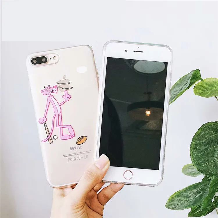 Чехол для iPhone 8 7 6 S плюс X Xs Max Xr Модные животные теннис Бейсбол покупки Розовая