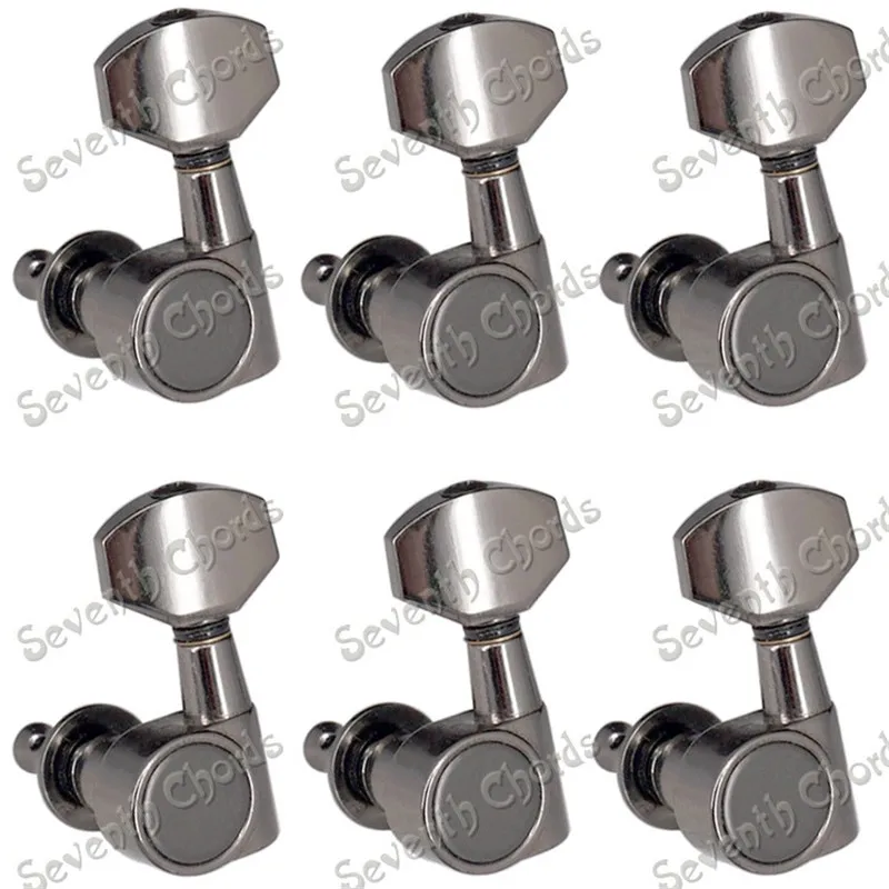 A SET OF 6L GUN Набор из 6 шт. золотых без необходимости крепежных винтов для гитары, колышки для гитары, аксессуары для гитары, запчасти для музыкального инструмента - Цвет: A SET OF 6L GUN