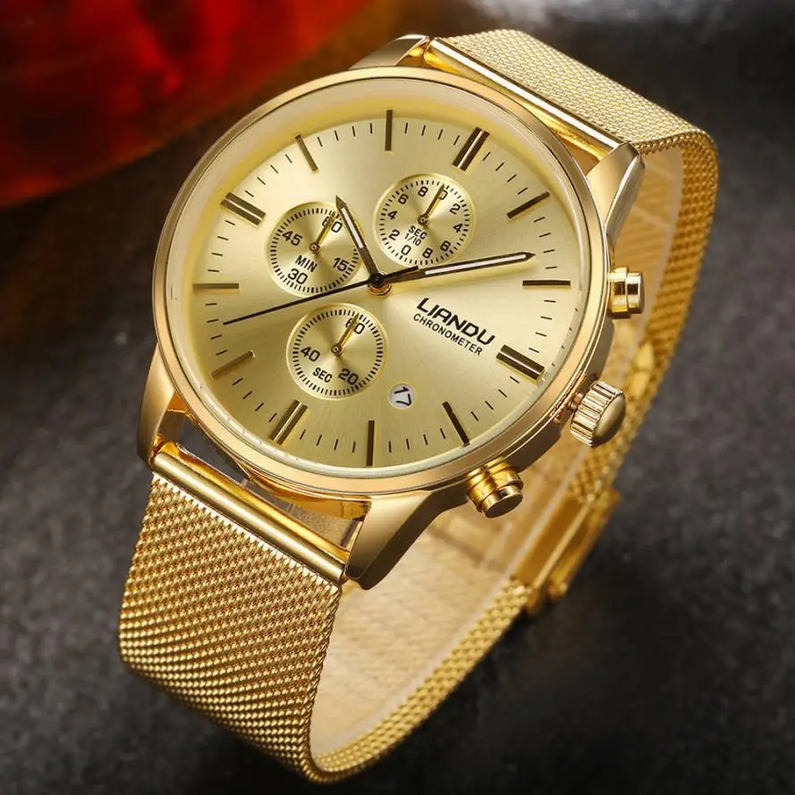 LIANDU 2017 New Fashion Women Men Simple Stainless Steel Analog Quartz Wrist Watch relogio masculino Hot Dropshipping 613 | Наручные часы