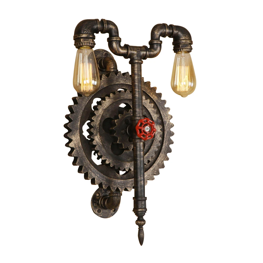 Винтажный Железный настенный светильник в стиле арт деко E27 220 В|Комнатные