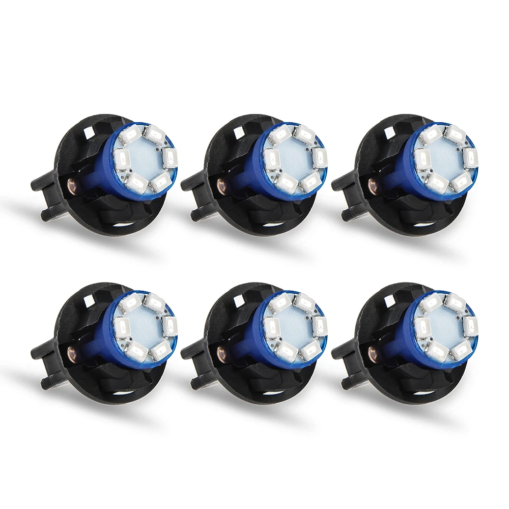 6 комплектов автомобиля 12V 0 2 W T10 светодиодный 1210 инструмент SMD панель